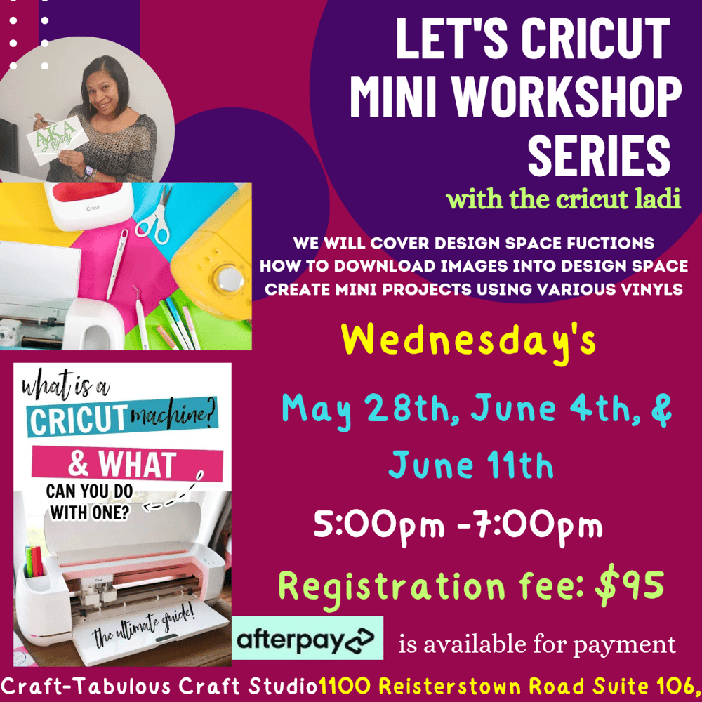 Image of Cricut mini series workshop 