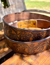 Image 6 of Original Tom Fugle Hunter Leather Belt 