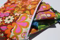 Image 5 of Handmade Large Quilted Patchwork Clutch Purse with Tassel