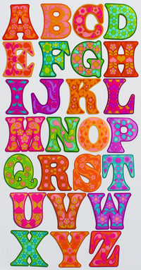 Image 2 of Vinyl Alphabet Monogram Stickers - Choose Your Letters!