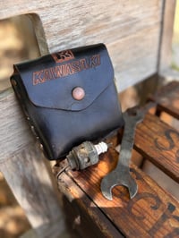 Image 1 of Original Tom Fugle Kawasaki Leather Stash Pouch
