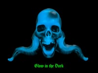Image 1 of LARGE Tentacle Skull One Off- Black and Blue with UV/Light Blue Glow