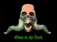 Image 5 of LARGE Tentacle Skull One Off- Pink and Translucent Peach and Purple with UV/Orange Glow
