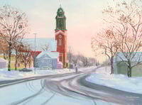 Image 1 of A Winter's Ride Through Vermillion - Print