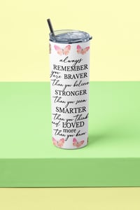 Image 3 of Empowerment Tumbler with Inspirational Quote 20oz Thermal Tumbler