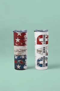 Image 4 of Patriotic Dad Hero 20oz Thermal Tumbler 