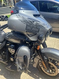 Image 2 of Regans Matte Black Fairing Eagle and Saddlebag Eagle Graphics
