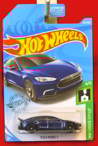Image 1 of 2019 Hot Wheels Super Treasure Hunt STH Tesla Models S – Diecast Car NIP
