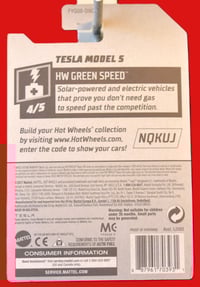 Image 2 of 2019 Hot Wheels Super Treasure Hunt STH Tesla Models S – Diecast Car NIP