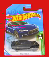 Image 3 of 2019 Hot Wheels Super Treasure Hunt STH Tesla Models S – Diecast Car NIP