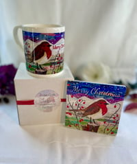 Image 7 of Robin Christmas China Mugs