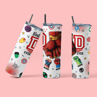 Image 1 of Superhero Customizable 20oz Thermal tumbler