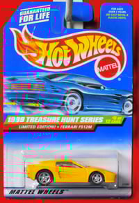Image 1 of 1999 Hot Wheels Treasure Hunt TH Ferrari F512M  – Diecast Car NIP