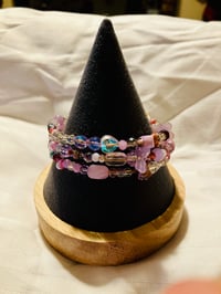 Image 1 of Memory wire wrap bracelet in multiple mediums