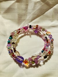 Image 2 of Memory wire wrap bracelet in multiple mediums
