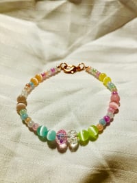 Image 2 of Colorful glass bead bracelet