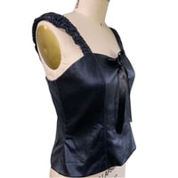 Image 1 of Waxy Denim Princess Top