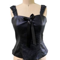 Image 2 of Waxy Denim Princess Top