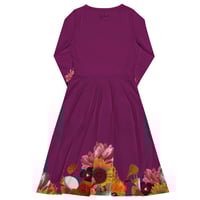 Image 6 of She Doesn't Let Life Drag Her Down -  All Over Print - Long Sleeve Dress With Pockets