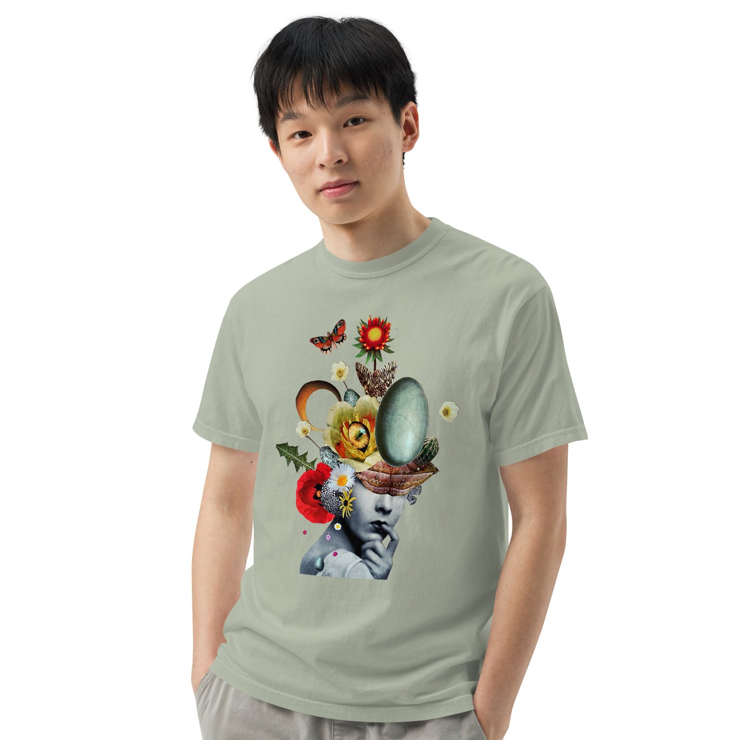 Image of The Personification of EGGcelllence - Unisex Garment-dyed Heavyweight T-shirt