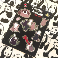 Image 1 of Trash Animals Sticker Sheet 