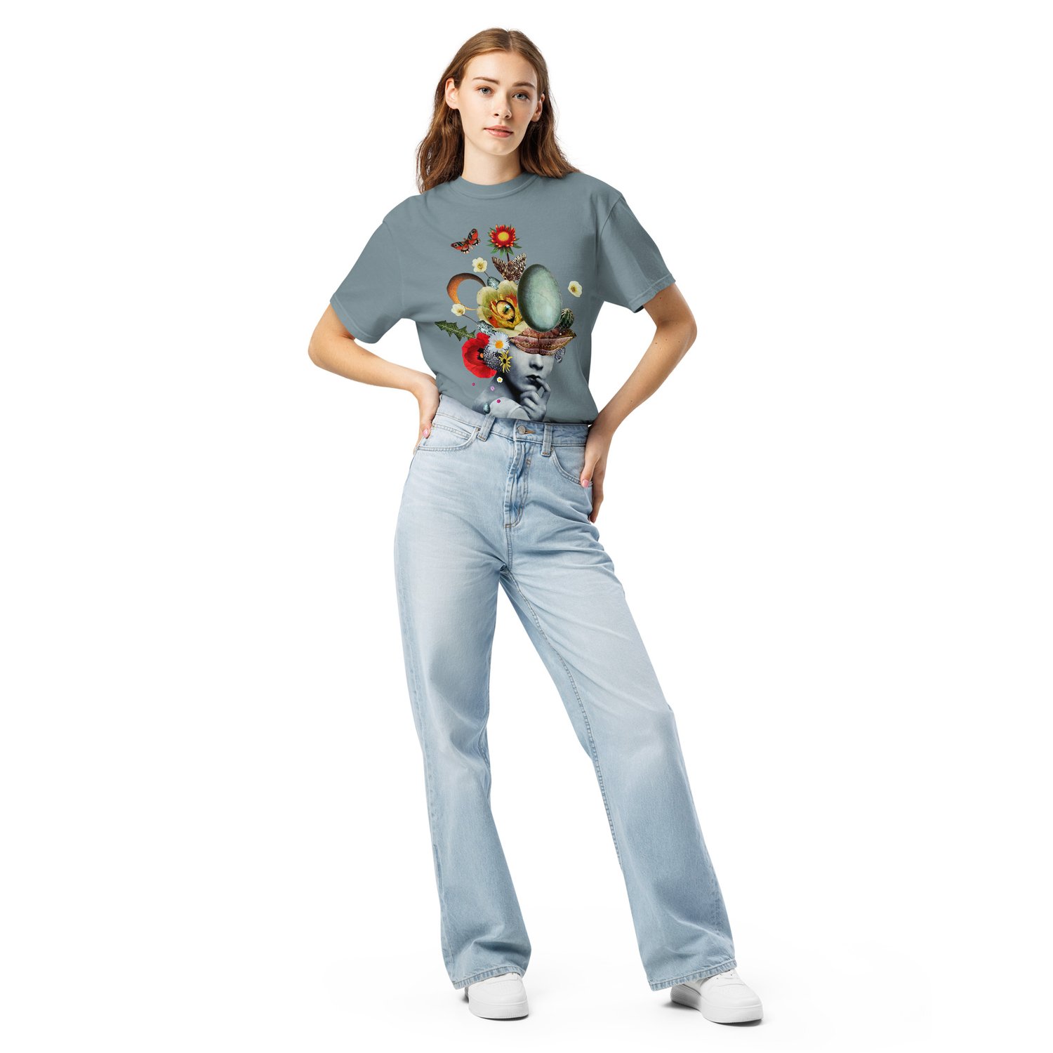 Image of The Personification of EGGcelllence - Unisex Garment-dyed Heavyweight T-shirt