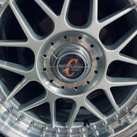 Image 2 of Steady Works - Silver Racing Hart C1 style replacement caps, set of 4
