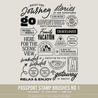 Passport Stamp Brushes No.1 (Digital)