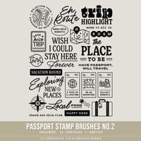 Passport Stamp Brushes No.2 (Digital)