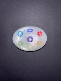 Image 2 of Selenite palm stone 