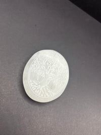 Image 4 of Selenite palm stone 