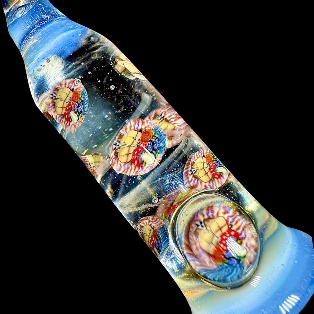 Image of 1/1 SLUTSLOVEHASH X IANMICHAELGLASS TRIPPY BRUNETTE DOU GLOSTICK TOOL