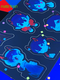 Image 2 of [oc] Vampire Chibi Sticker Sheet