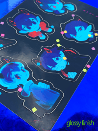 Image 3 of [oc] Vampire Chibi Sticker Sheet