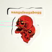 Image 1 of Sanguisugabogg Red Skulls Matte Vinyl Sticker