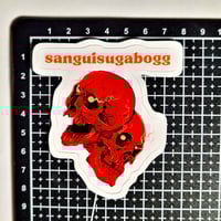 Image 2 of Sanguisugabogg Red Skulls Matte Vinyl Sticker