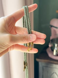 Image 3 of brass butterfly bolo tie