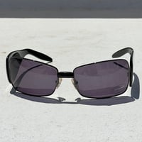 Image 3 of Vivienne Westwood Black Shield Wrap Sunglasses