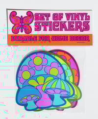 Image 3 of Set of Groovy Vinyl Stickers - 3 Designs