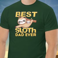 Image 5 of Best Sloth Dad Ever Father Day Unisex Shirt