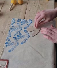 Image 1 of Summer Linen Napkins, Block Printing Workshop, Friday 20th June