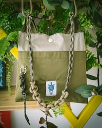 Image 5 of BABI BAG - Beige/Military Camo Green
