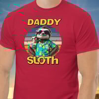 Image 1 of Daddy Sloth Fathers Day Men Shirt