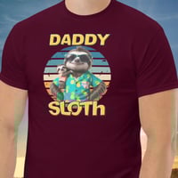 Image 2 of Daddy Sloth Fathers Day Men Shirt