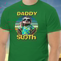 Image 4 of Daddy Sloth Fathers Day Men Shirt