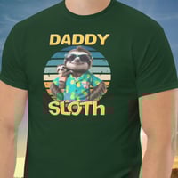 Image 3 of Daddy Sloth Fathers Day Men Shirt