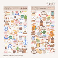 Image 1 of Coffee Cafe & Tea Party Sticker Sheet 