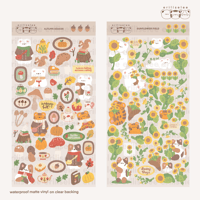 Image 1 of Autumn Season & Sunflower Sticker Sheet 