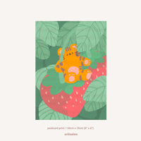 Image 3 of Strawberry Postcard Print (3 Vers.