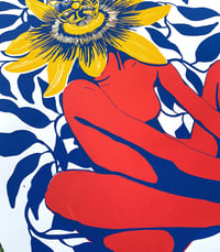 Image 3 of Femme passiflore, sérigraphie